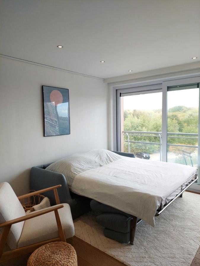Studio 3 Bredene Met Strandcabine Luaran gambar